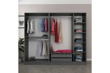 Fruitland Garderob 225 cm - Antracit - Förvaring - Klädförvaring - Garderob & garderobssystem