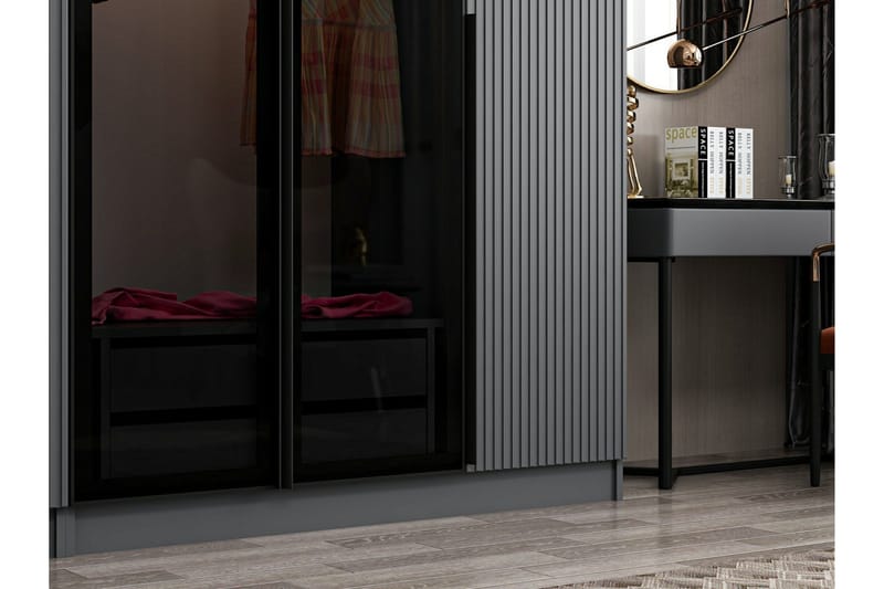 Fruitland Garderob 225 cm - Antracit - Förvaring - Klädförvaring - Garderob & garderobssystem