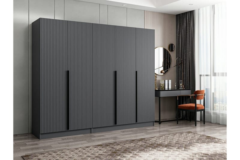 Fruitland Garderob 225 cm - Antracit - Förvaring - Klädförvaring - Garderob & garderobssystem