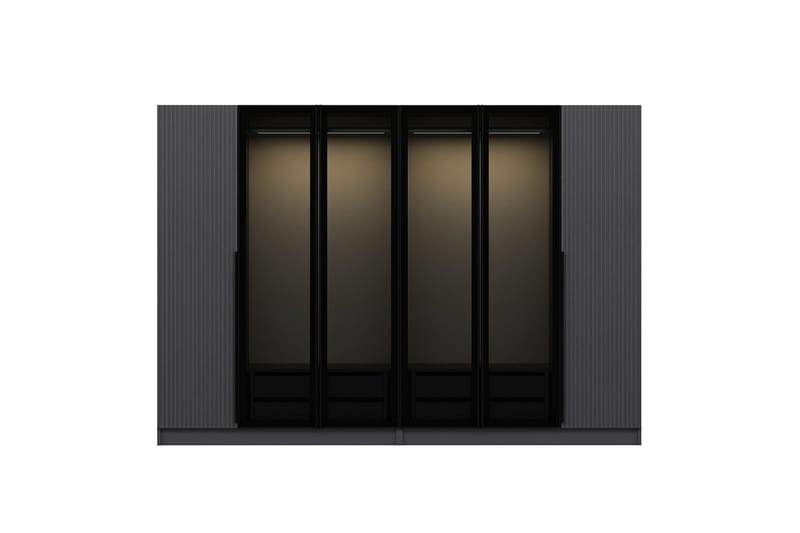 Fruitland Garderob 225 cm - Antracit - Förvaring - Klädförvaring - Garderob & garderobssystem