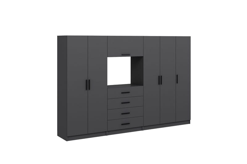 Fruitland Garderob 225 cm - Antracit - Förvaring - Klädförvaring - Garderob & garderobssystem