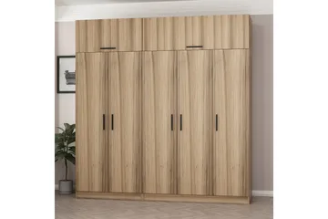Fruitland Garderob 225 cm - Brun - Förvaring - Klädförvaring - Garderob & garderobssystem
