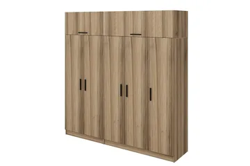 Fruitland Garderob 225 cm - Brun - Förvaring - Klädförvaring - Garderob & garderobssystem