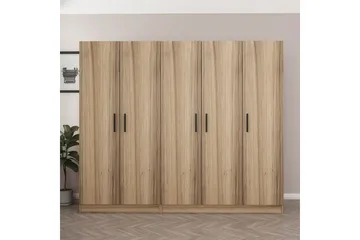 Fruitland Garderob 225 cm - Brun - Förvaring - Klädförvaring - Garderob & garderobssystem