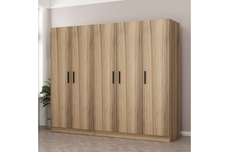 Fruitland Garderob 225 cm - Brun - Förvaring - Klädförvaring - Garderob & garderobssystem