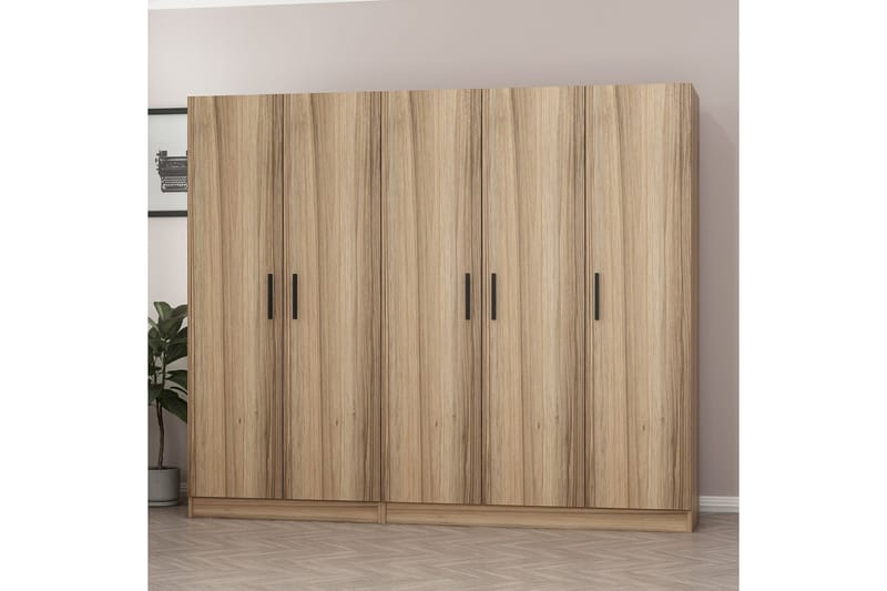 Fruitland Garderob 225 cm - Brun - Förvaring - Klädförvaring - Garderob & garderobssystem