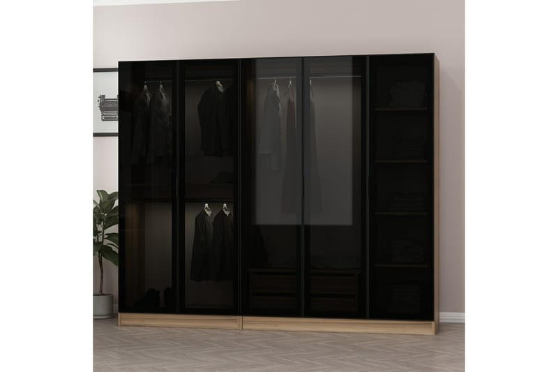 Fruitland Garderob 225 cm - Brun - Förvaring - Klädförvaring - Garderob & garderobssystem