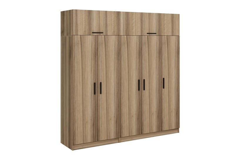 Fruitland Garderob 225 cm - Brun - Förvaring - Klädförvaring - Garderob & garderobssystem