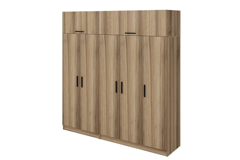 Fruitland Garderob 225 cm - Brun - Förvaring - Klädförvaring - Garderob & garderobssystem