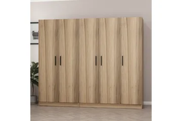 Fruitland Garderob 225 cm - Brun - Förvaring - Klädförvaring - Garderob & garderobssystem