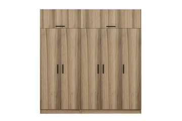 Fruitland Garderob 225 cm - Brun - Förvaring - Klädförvaring - Garderob & garderobssystem