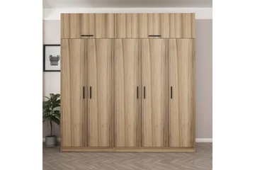 Fruitland Garderob 225 cm - Brun - Förvaring - Klädförvaring - Garderob & garderobssystem