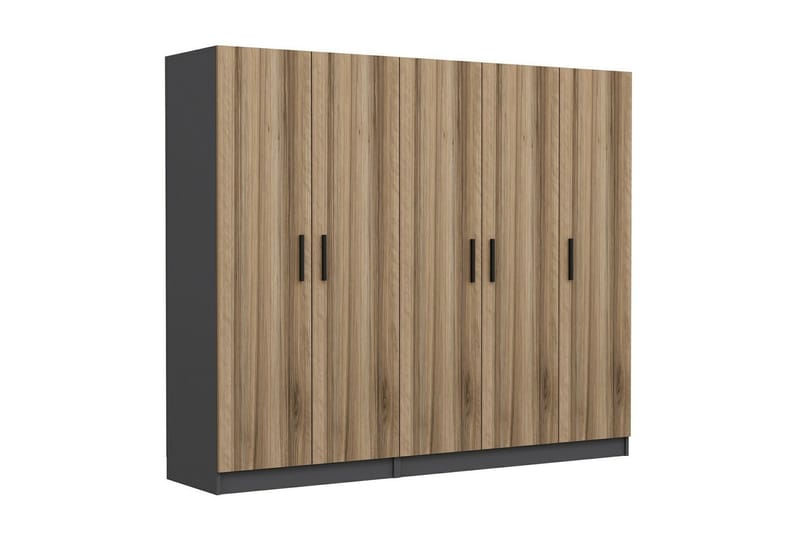 Fruitland Garderob 225 cm - Brun/Grå - Förvaring - Klädförvaring - Garderob & garderobssystem