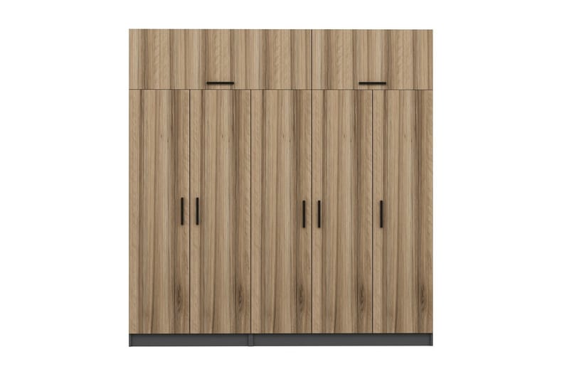 Fruitland Garderob 225 cm - Brun/Grå - Förvaring - Klädförvaring - Garderob & garderobssystem