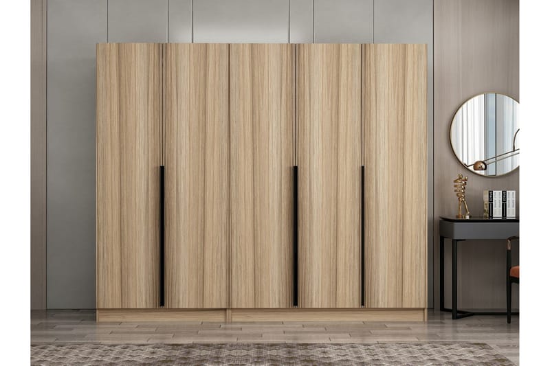 Fruitland Garderob 225 cm - Ek - Förvaring - Klädförvaring - Garderob & garderobssystem