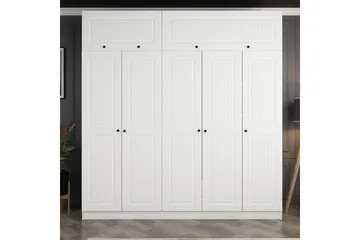 Fruitland Garderob 225 cm - Vit - Förvaring - Klädförvaring - Garderob & garderobssystem