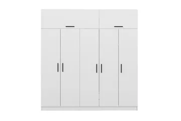 Fruitland Garderob 225 cm - Vit - Förvaring - Klädförvaring - Garderob & garderobssystem