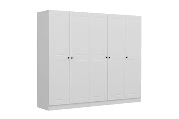 Fruitland Garderob 225 cm - Vit - Förvaring - Klädförvaring - Garderob & garderobssystem