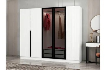 Fruitland Garderob 225 cm - Vit - Förvaring - Klädförvaring - Garderob & garderobssystem
