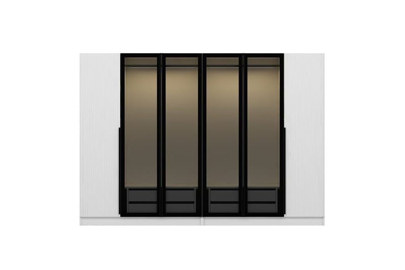 Fruitland Garderob 225 cm - Vit - Förvaring - Klädförvaring - Garderob & garderobssystem