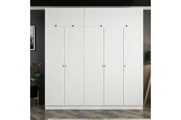 Fruitland Garderob 225 cm - Vit - Förvaring - Klädförvaring - Garderob & garderobssystem