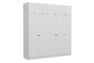 Fruitland Garderob 225 cm - Vit - Förvaring - Klädförvaring - Garderob & garderobssystem