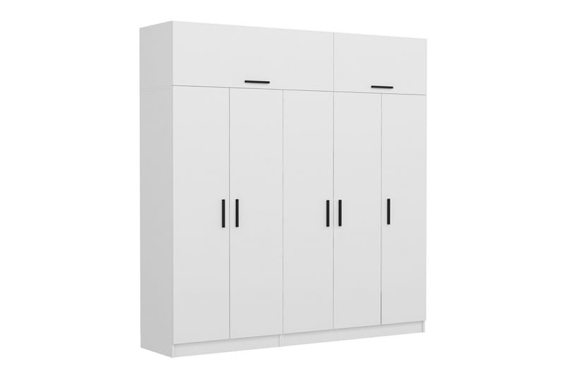 Fruitland Garderob 225 cm - Vit - Förvaring - Klädförvaring - Garderob & garderobssystem