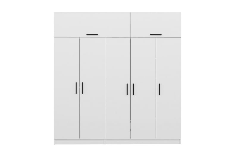 Fruitland Garderob 225 cm - Vit - Förvaring - Klädförvaring - Garderob & garderobssystem