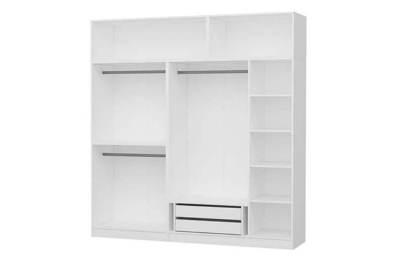 Fruitland Garderob 225 cm - Vit - Förvaring - Klädförvaring - Garderob & garderobssystem
