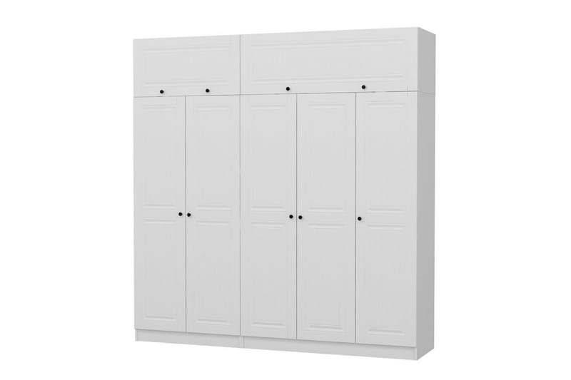 Fruitland Garderob 225 cm - Vit - Förvaring - Klädförvaring - Garderob & garderobssystem