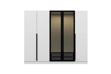 Fruitland Garderob 225 cm - Vit - Förvaring - Klädförvaring - Garderob & garderobssystem
