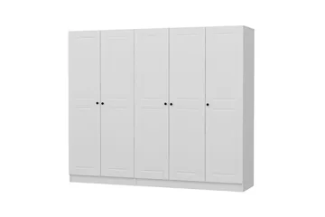 Fruitland Garderob 225 cm - Vit - Förvaring - Klädförvaring - Garderob & garderobssystem