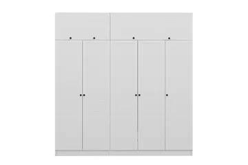Fruitland Garderob 225 cm - Vit - Förvaring - Klädförvaring - Garderob & garderobssystem