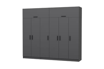 Fruitland Garderob 270 cm - Antracit - Förvaring - Klädförvaring - Garderob & garderobssystem