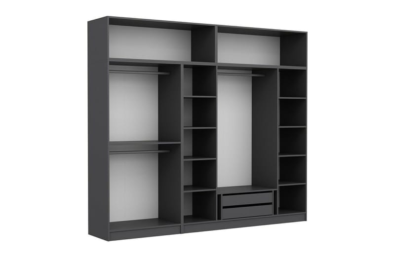 Fruitland Garderob 270 cm - Antracit - Förvaring - Klädförvaring - Garderob & garderobssystem