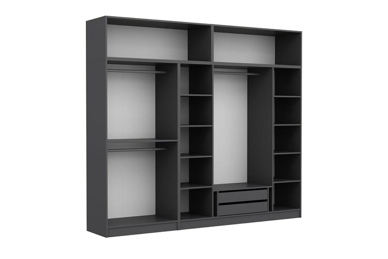 Fruitland Garderob 270 cm - Antracit - Förvaring - Klädförvaring - Garderob & garderobssystem