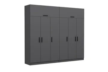 Fruitland Garderob 270 cm - Antracit - Förvaring - Klädförvaring - Garderob & garderobssystem