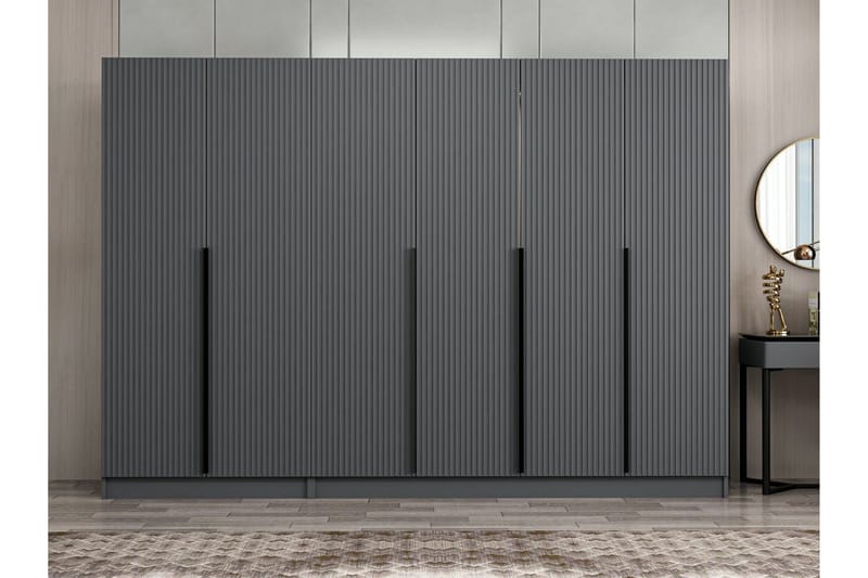 Fruitland Garderob 270 cm - Antracit - Förvaring - Klädförvaring - Garderob & garderobssystem