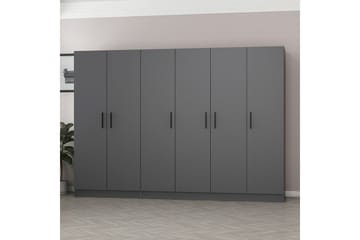 Fruitland Garderob 270 cm - Antracit - Förvaring - Klädförvaring - Garderob & garderobssystem