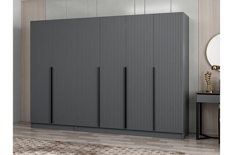 Fruitland Garderob 270 cm - Antracit - Förvaring - Klädförvaring - Garderob & garderobssystem