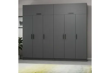 Fruitland Garderob 270 cm - Antracit - Förvaring - Klädförvaring - Garderob & garderobssystem