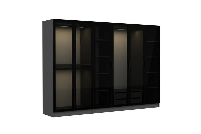 Fruitland Garderob 270 cm - Antracit - Förvaring - Klädförvaring - Garderob & garderobssystem