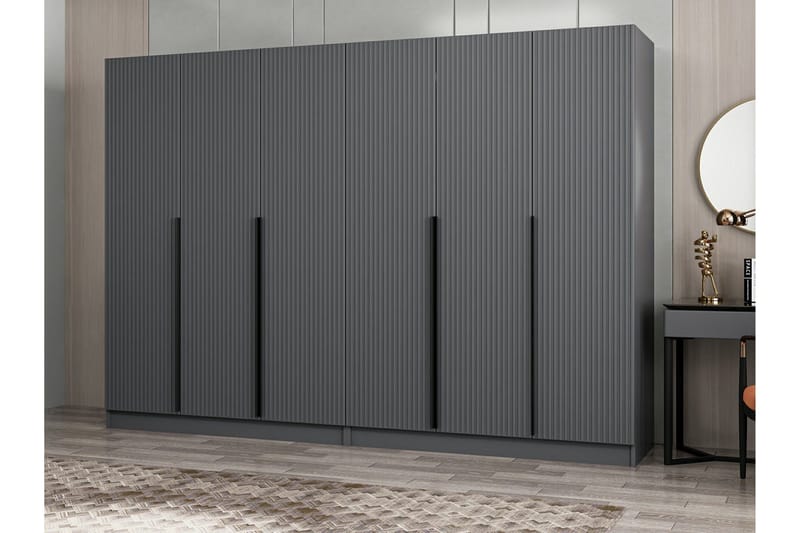 Fruitland Garderob 270 cm - Antracit - Förvaring - Klädförvaring - Garderob & garderobssystem