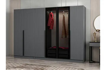 Fruitland Garderob 270 cm - Antracit - Förvaring - Klädförvaring - Garderob & garderobssystem