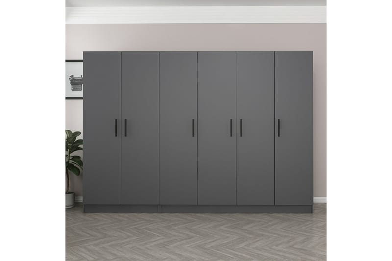 Fruitland Garderob 270 cm - Antracit - Förvaring - Klädförvaring - Garderob & garderobssystem