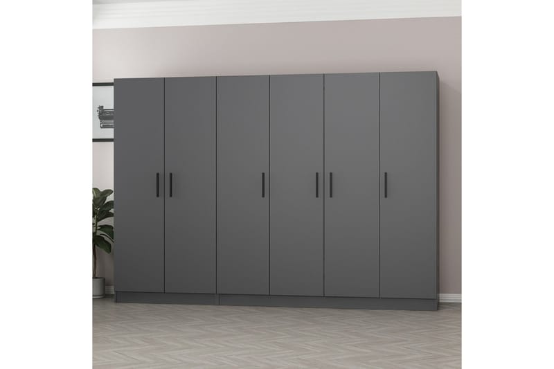 Fruitland Garderob 270 cm - Antracit - Förvaring - Klädförvaring - Garderob & garderobssystem