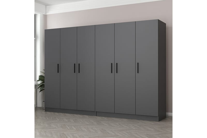 Fruitland Garderob 270 cm - Antracit - Förvaring - Klädförvaring - Garderob & garderobssystem