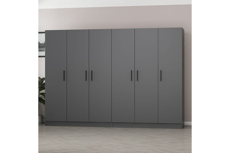 Fruitland Garderob 270 cm - Antracit - Förvaring - Klädförvaring - Garderob & garderobssystem