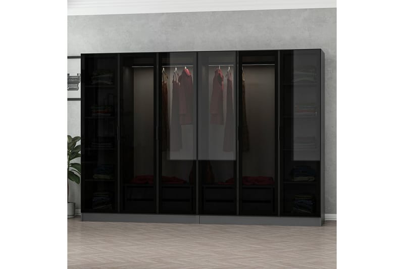 Fruitland Garderob 270 cm - Antracit - Förvaring - Klädförvaring - Garderob & garderobssystem