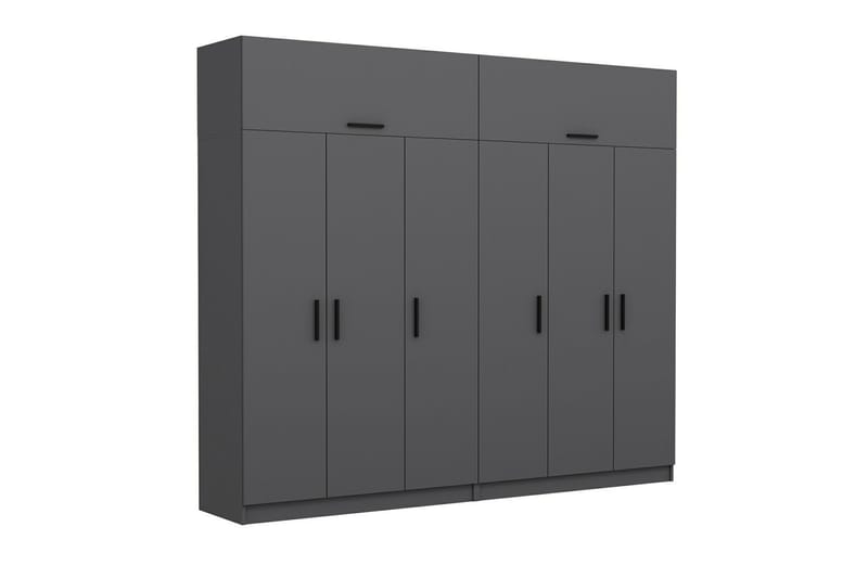 Fruitland Garderob 270 cm - Antracit - Förvaring - Klädförvaring - Garderob & garderobssystem